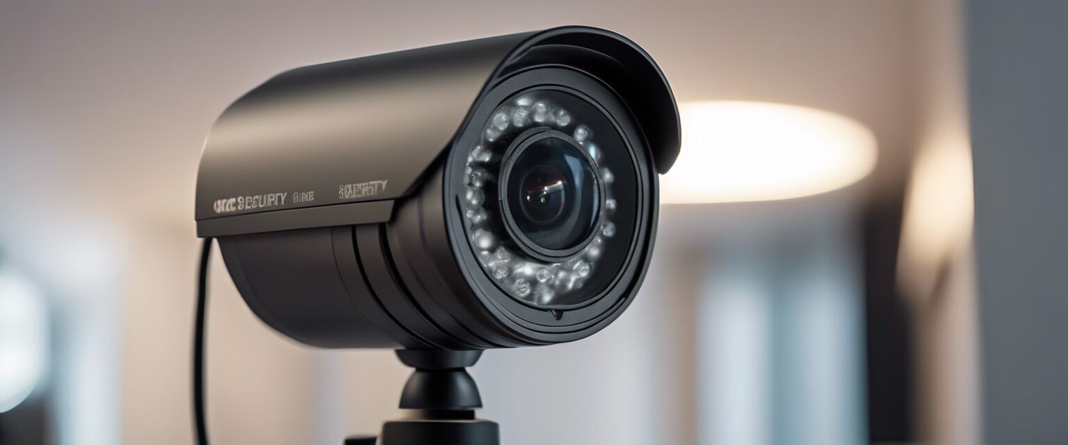 Indoor security camera features