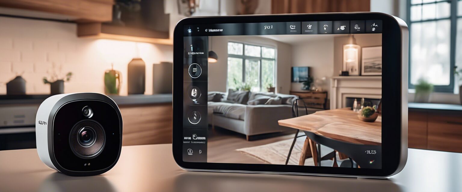 Indoor security camera integration with smart home