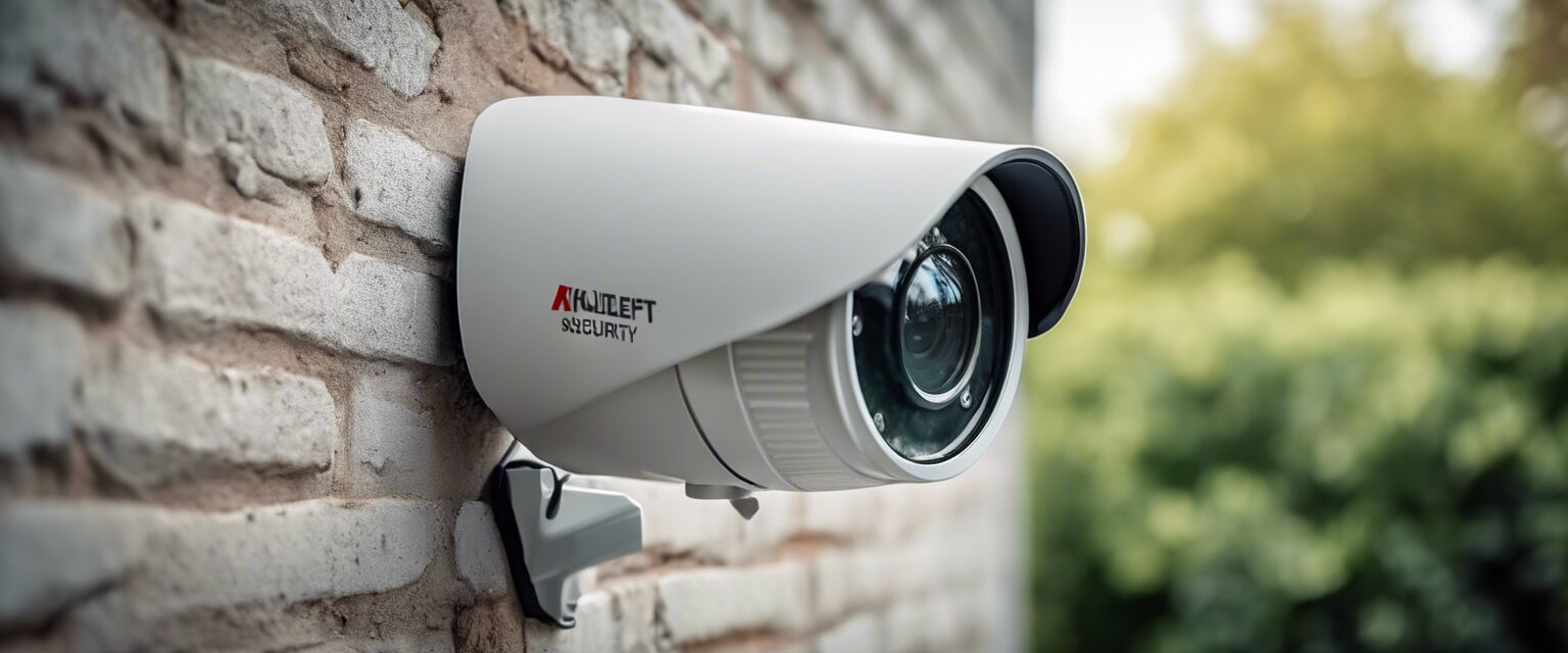 Outdoor security camera installation